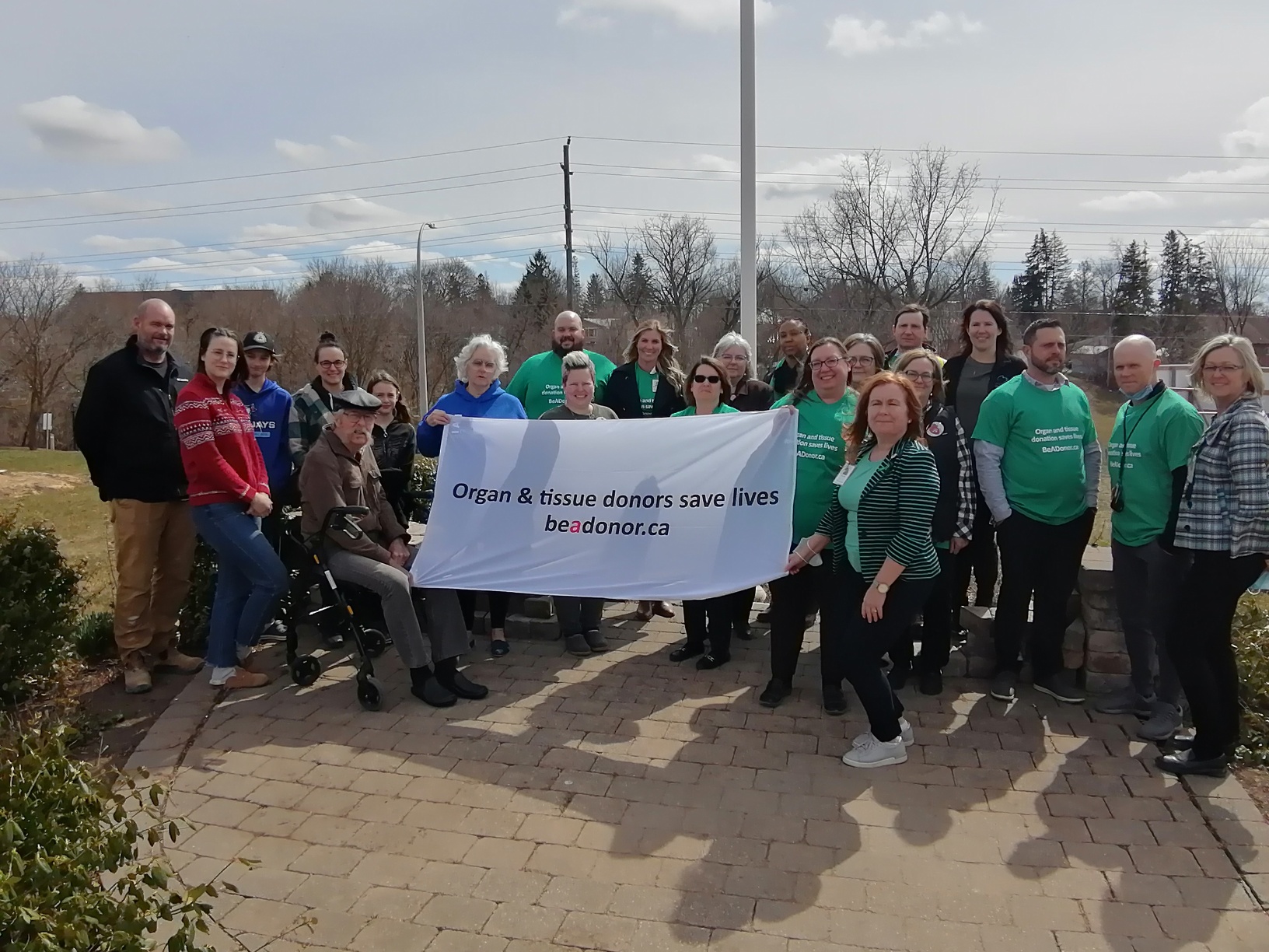 Stevenson Memorial Hospital raises flag for Be A Donor Month